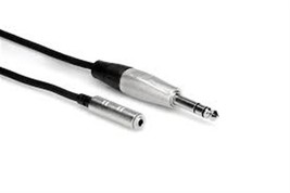 Hosa HXMS-005 5&#39; Pro Headphone Adaptor Cable 3.5 mm TRS to 1/4 in TRS - £18.87 GBP