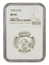 1928-S 25C Ngc MS66 - £569.90 GBP