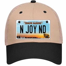 N Joy ND North Dakota Novelty Khaki Mesh License Plate Hat - £22.79 GBP