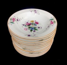 Vtg 1950s Noritake Nippon Toki Kaisha Dresden Floral Porcelain Small Bowls 2 LB3 - £37.29 GBP