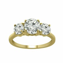 Fede nuziale promessa di fidanzamento con 3 pietre di diamante da 3,0 ct,... - £90.55 GBP