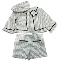 Janie and Jack Jackie O Style Jacket Shorts Beret Hat Suit Outfit 5/6 Bo... - $3,081.81 MXN