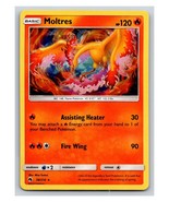 Moltres 38/214 Rare Cracked Ice Holo  Sun &amp; Moon Lost Thunder Pokemon TC... - $2.92