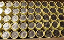 20-KENNEDY HALF DOLLARS-ROLL FROM BANK-NEVER OPENED - Mystery Dates. - £14.64 GBP