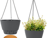 Hanging Planters Set 2 Pack,8 Inch Indoor Outdoor Hanging Plant Pot Bask... - £23.36 GBP