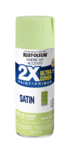 Rust-Oleum Accents Ultra Cover 2X Satin Spray Paint, Green Apple,12 Oz - £8.93 GBP