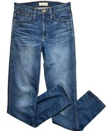 Madewell Jeans Womens Size 27 TL Blue Slim Straight Denim Stretch Tall M... - $449.59 MXN