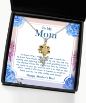 Mom Necklace In These Times Sunflower-MC-NL - $55.95