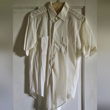 Vintage Mohawk nylon tricot menta short sleeve button up - $14.03