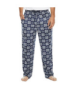 St. John&#39;s Bay Men&#39;s Fleece Pajama Lounge Pants MEDIUM Navy Snowflake New - £15.39 GBP