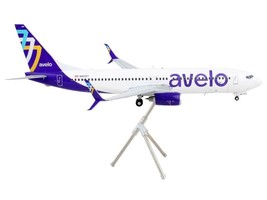 Boeing 737-800 Commercial Aircraft &quot;Avelo Airlines&quot; White with Purple Ta... - £94.37 GBP
