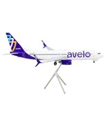 Boeing 737-800 Commercial Aircraft &quot;Avelo Airlines&quot; White with Purple Ta... - £94.93 GBP
