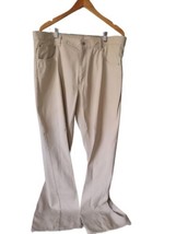 Daniel Cremieux Classics Chino Khaki Pants Mens Size 40 x 32 Tan Flat Front  - £13.95 GBP