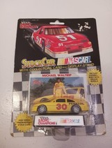 Vintage 1990 Racing Champions Michael Waltrip Diecast Stock Car With Card - £7.87 GBP