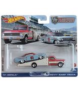 Hot Wheels &#39;61 Impala and &#39;72 Chevy Ramp Truck, Team Transport #54 - $412.83 MXN