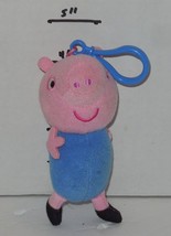 2003 4&quot; Peppa Pig George Keychain Bean bag Plush Stuffed Rare HTF - £3.87 GBP