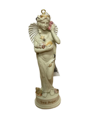 Midwest CBK Ivory Sea Angel Mermaid Ornament with Sea Shells 5 in - $7.83