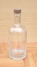 750 ml Clear Cork Top Empty Flask Glass Bottle - $25.73