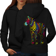 Psychedelic Beast Animal Sweatshirt Hoody Animal Fun Women Hoodie Back - $21.99