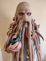 Complete Davy Jones Costume Set from Pirates of the Caribbean - Latex Mask, Hand - £679.32 GBP