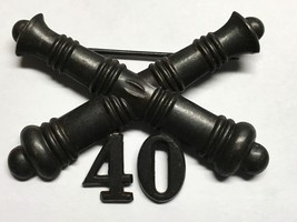 1902-1905, U.S ARMY ARTILLERY CORPS, BRONZE, 40th FIELD ARTILLERY, COLLA... - £26.36 GBP