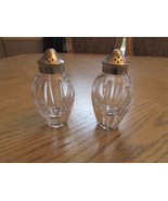 Waterford Crystal Salt &amp; Pepper Shakers Palladia Pattern 3.5&quot;H Signed LotJ - $44.50