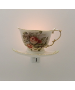 24k Porcelain Apple Teacup Night Light - $22.75