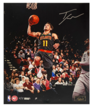 TRAE YOUNG Autographed Atlanta Hawks &quot;Clean Look&quot; 16 x 20 Photo PANINI LE 111 - £236.68 GBP