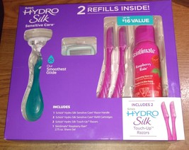 Hydro Silk Sensitive Care Set - 2 Refills Inside plus 2 Touch-Up Razors - £11.99 GBP