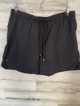Fabletics Shorts Women XL Black Elastic Waist Drawstring Zip Pockets Casual Wear - £8.24 GBP