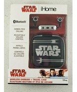 Star Wars LiB20FXv8 Bluetooth Earbuds Mic Remote Travel Case Black New S... - $52.36 CAD