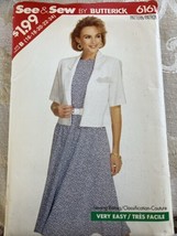 See &amp; Sew by Butterick 6161 Very Easy Misses’ Jacket &amp; Dress Size 16 18 ... - $9.49