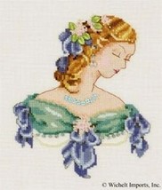 SALE! Complete Xstitch kit with AIDA - Portait of Lauren in Blue NC103 - £45.09 GBP