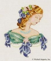 SALE! Complete Xstitch kit with AIDA - Portait of Lauren in Blue NC103 - £44.58 GBP