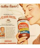 1958 Chase &amp; Sanborn Instant Coffee Advertisement Hot Breakfast Beverage... - $29.99