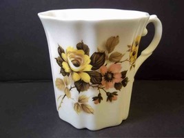 Royal Grafton fine bone china fluted coffee mug England Pink Yellow flor... - £5.73 GBP