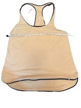 Lululemon Yellow Black Micro Stripe Racerback Tank Top Size 8 - $281.08 MXN