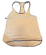 Lululemon Yellow Black Micro Stripe Racerback Tank Top Size 8 - $280.80 MXN