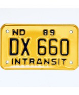 1989 United States North Dakota INTRANSIT Special License Plate DX 660 - £14.82 GBP