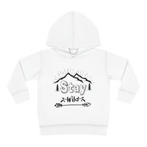 Toddler Pullover Fleece Hoodie: Stay Wild Graphic, Personalized Kid&#39;s Sw... - £26.74 GBP