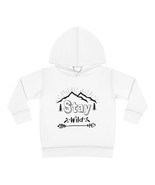 Toddler Pullover Fleece Hoodie: Stay Wild Graphic, Personalized Kid&#39;s Sw... - £26.70 GBP