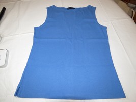 Karen Scott Petites Petite womens sleeveless ribbed shirt GUC pre owned - £10.27 GBP