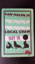 VAN HALEN - 1998 TOUR ROSEMONT HORIZON VINTAGE ORIGINAL CLOTH BACKSTAGE ... - $10.00