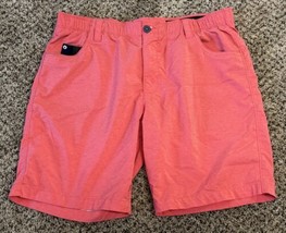 William Murray Golf Shorts Mens Size 36 Straight Fit Coral Pink Performa... - £18.90 GBP