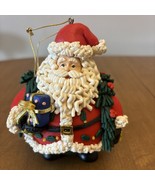 Traditions Glass Character Christmas Ornament Santa w/Present - $13.63 CAD