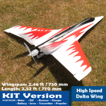 RC Airplane KIT Racing Jet Fighter DIY Model EPO Wingspan Delta Wing Air... - $91.99