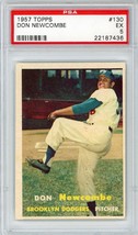 1957 Topps Don Newcombe #130 PSA 5 P1309 - £40.66 GBP