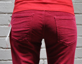Current Elliott The Skinny Vintage Crimson Red Corduroy Pants 26 NWT - $34.65