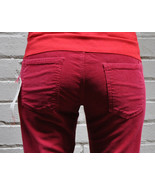 Current Elliott The Skinny Vintage Crimson Red Corduroy Pants 26 NWT - $47.54 CAD