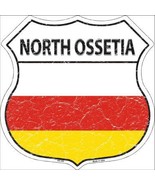 North Ossetia Country Flag Highway Shield Metal Sign HS-359 - £22.34 GBP